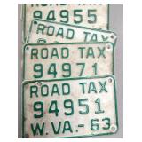 1970 ROAD TAX TAGS