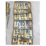 1972 NC TAGS