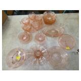 VARIOUS PIECES PINK DEPRESSION