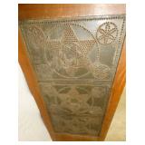 VIEW 4 PUNCH TIN PIE SAFE W/ LIFT TOP