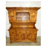 2PC. KNOTTY PINE HUTCH
