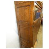 VIEW 3 SIDE STACKING OAK BOOKCASE