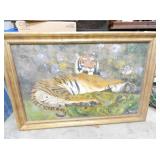 LARGE TIGER OIL ON CANVAS