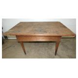 3 BOARD TOP EARLY PINE TABLE