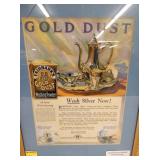 FRAMED GOLD DUST ADVERTISING