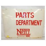 PONTIAC PARTS DEPARTMENT GMC