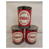 KENDALL OUTBOARD OIL TIN BANKS
