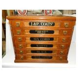 J & P COATS SPOOL CABINET