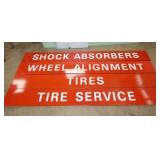 4PC. PANEL SIGNS 166X12