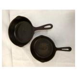 VARIOUS CAST IRON PANS