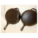 VARIOUS CAST IRON PANS