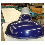 BLUE COBALT ENAMEL STATION LIGHT