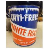 1G. WHITE ROCK ANTI FREEZE CAN