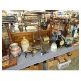 CLOCKS, CANDLE STANDS