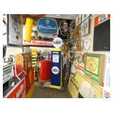 SIGNS, SUNOCO PUMP, THERMOMETERS