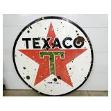 6FT. PORC. TEXACO SIGN