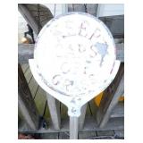 EMB. KEEP CARS OFF GRASS CAST SIGN