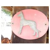 EMB. GREAT DANE SIGN 11X8