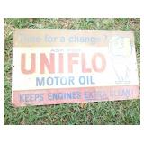 UNIFLO MOTOR OIL SIGN