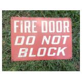 FIRE DOOR SIGN 10X14
