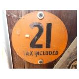 21CENT GAS PRICE TOPPER TAG