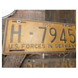 1958 US FORCES GERMANY TAG