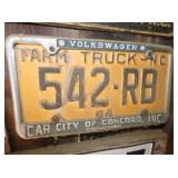 1964 NC FARM TRUCK TAG