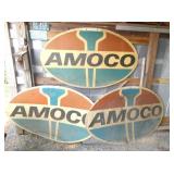 PLASTIC AMOCO SIGNS