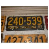 1955 NC LIC. TAGS
