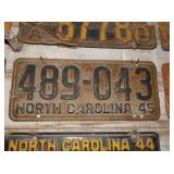 1945 NC LIC. TAGS