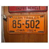 1964 FARM TRAILER TAG