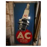 VERTICAL AC SPARKPLUGS SIGN