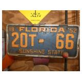 1952 FL LIC. TAG
