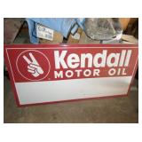 EMB. KENDALL MOTOR OIL SIGN