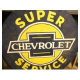 VIEW 4 30IN PORC. CHEVROLET SIGN