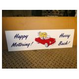 HAPPY MOTORING W/ OIL DROPS