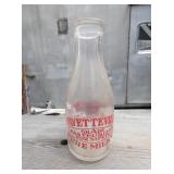 1QT FAYETTEVILLE MILK BOTTLE
