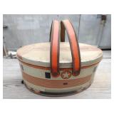 EARLY TIN LITHO TRAIN LUNCH PALE