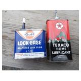 GULF 4OZ, TEXACO 4OZ CANS