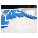 VIEW 3 BLUE PORC. WING SIGN