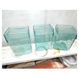 EARLY GLASS BATTERY BOXES