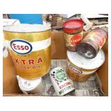ESSO EXTRA OIL CANS