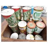 QUAKER STATE OIL CANS