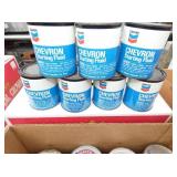 CHEVRON MOTOR OIL CANS