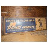 REXALL PLASTIC ADV. CLOCK