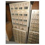 BRASS FRONT POSTAL CABINETS