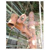 FLUTED DOUBLE ARM SIGN CORNER POLE