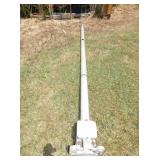 ALUM. RR CROSSING POLE