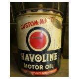 5G. HAVOLINE MOTOR OIL CAN