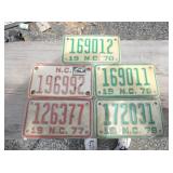 1977-78 MOTORCYCLE TAGS